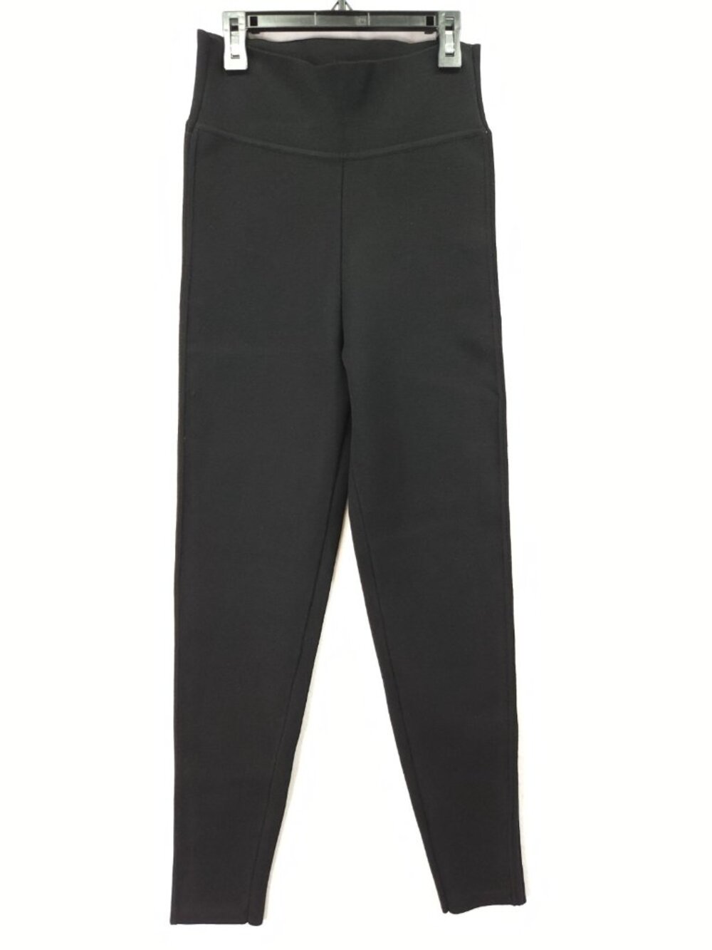 Massimo Dutti Womens Small 24x27 Black Compression Knit Leggings Stretch Pants